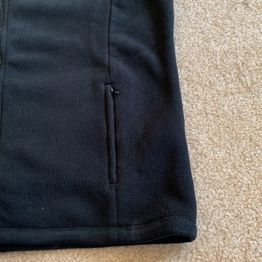 🍃 SJB Active Fleece Vest Size Large Black and Gray EUC - Picture 3 of 4